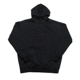 Black Embossed Hoodie